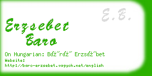 erzsebet baro business card